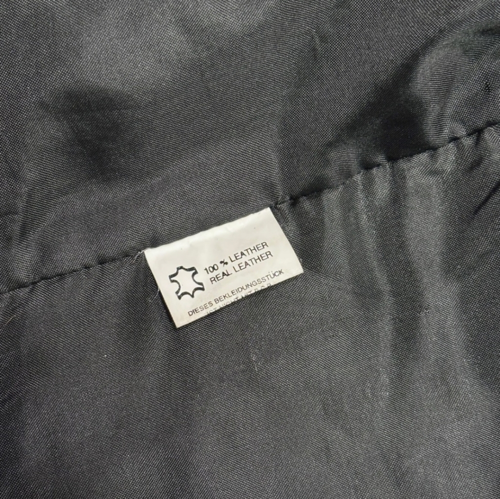 PTNY Black Patchwork Leather Snap Front Vest VINT… - image 5